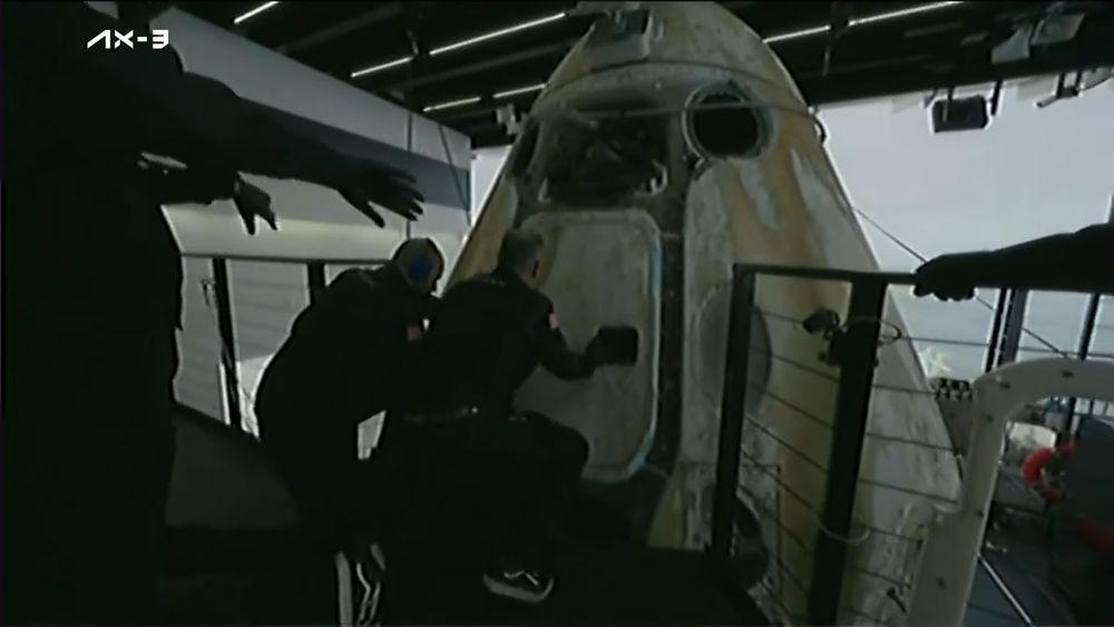 Apertura de la nave de la misión Ax-3 de Axiom Space