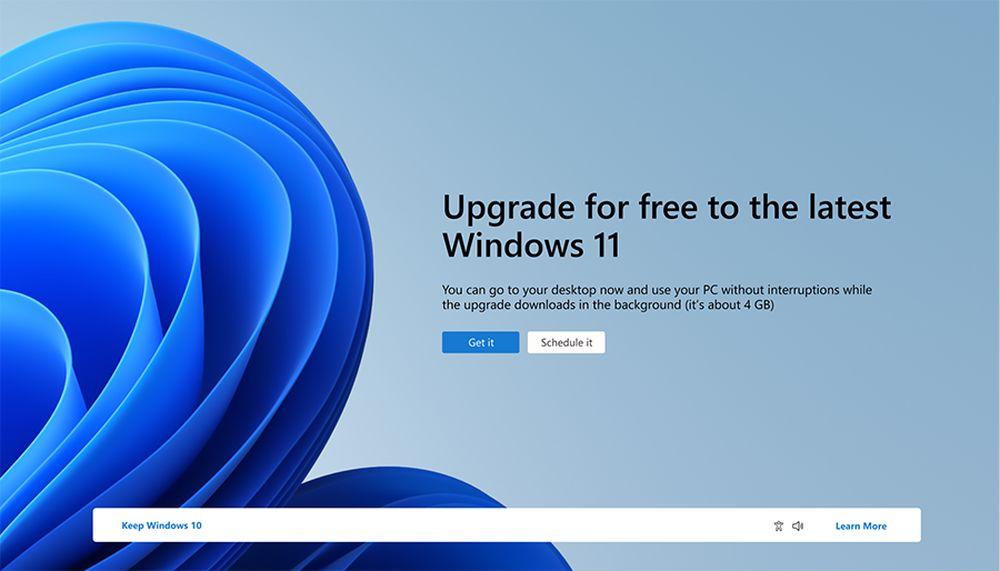 Notificación para actualizar equipos a Windows 11 en abril de 2024