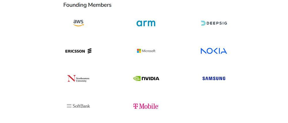 Miembros fundadores de la Alianza AI-RAN en la que está Samsung