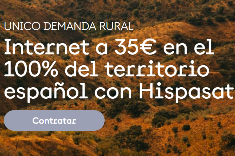 Hispasat zonas rurales internet