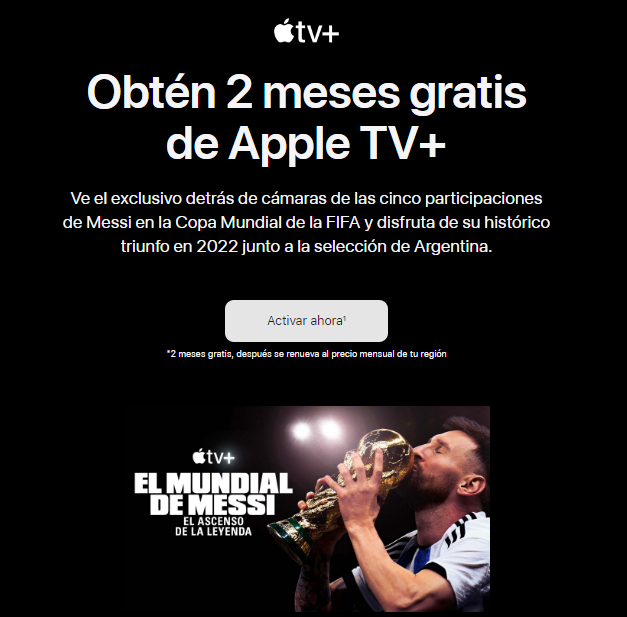 Apple TV+ 2 meses gratis