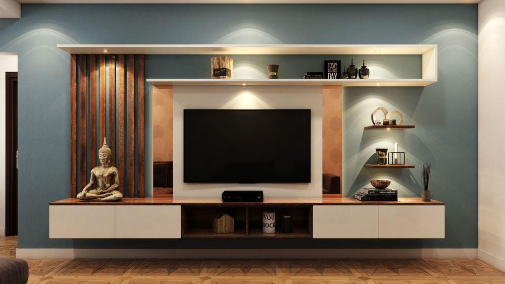 Una televisión Smart instalada en una casa de gran lujo