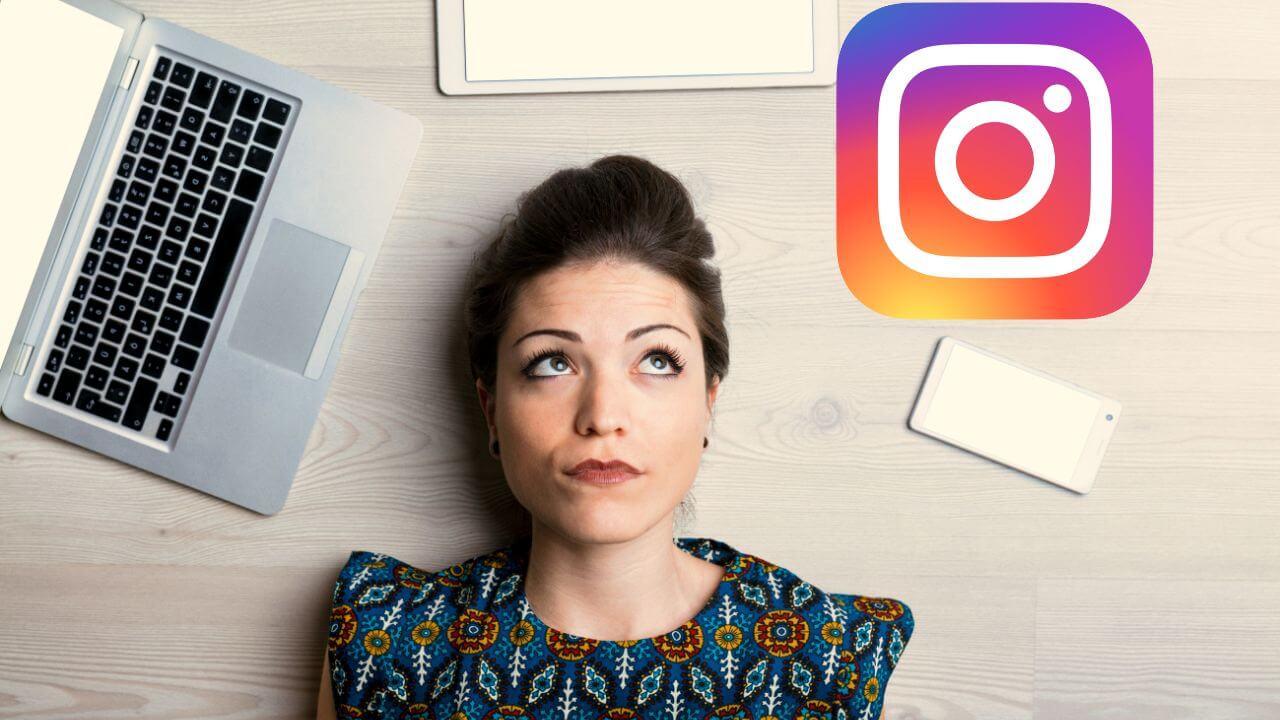 Una chica duda de una de las nuevas funciones de Instagram