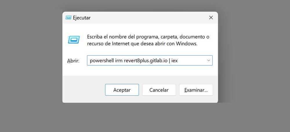 Demostración de cómo ejecutar comando con Windows + R en el sistema de Microsoft