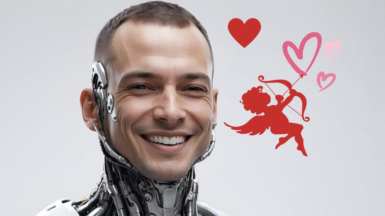 Una IA con aspecto humanoide buscando el amor