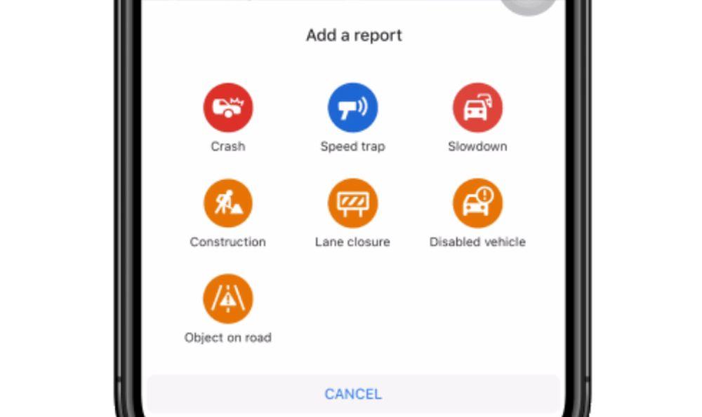 Informar de un incidente de tráfico en Google Maps