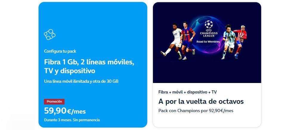 Promoción de fibra y móvil de Movistar con distintas propuestas de deportes