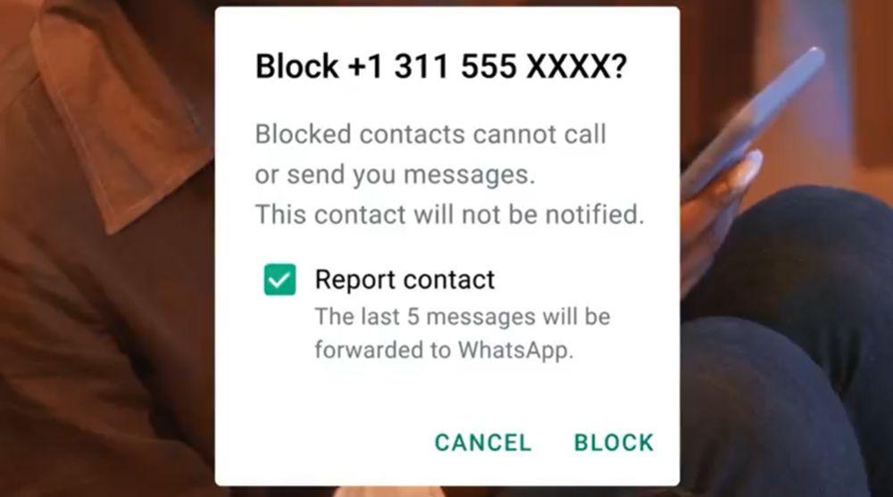 Nuevo sistema para reportar remitentes en WhatsApp