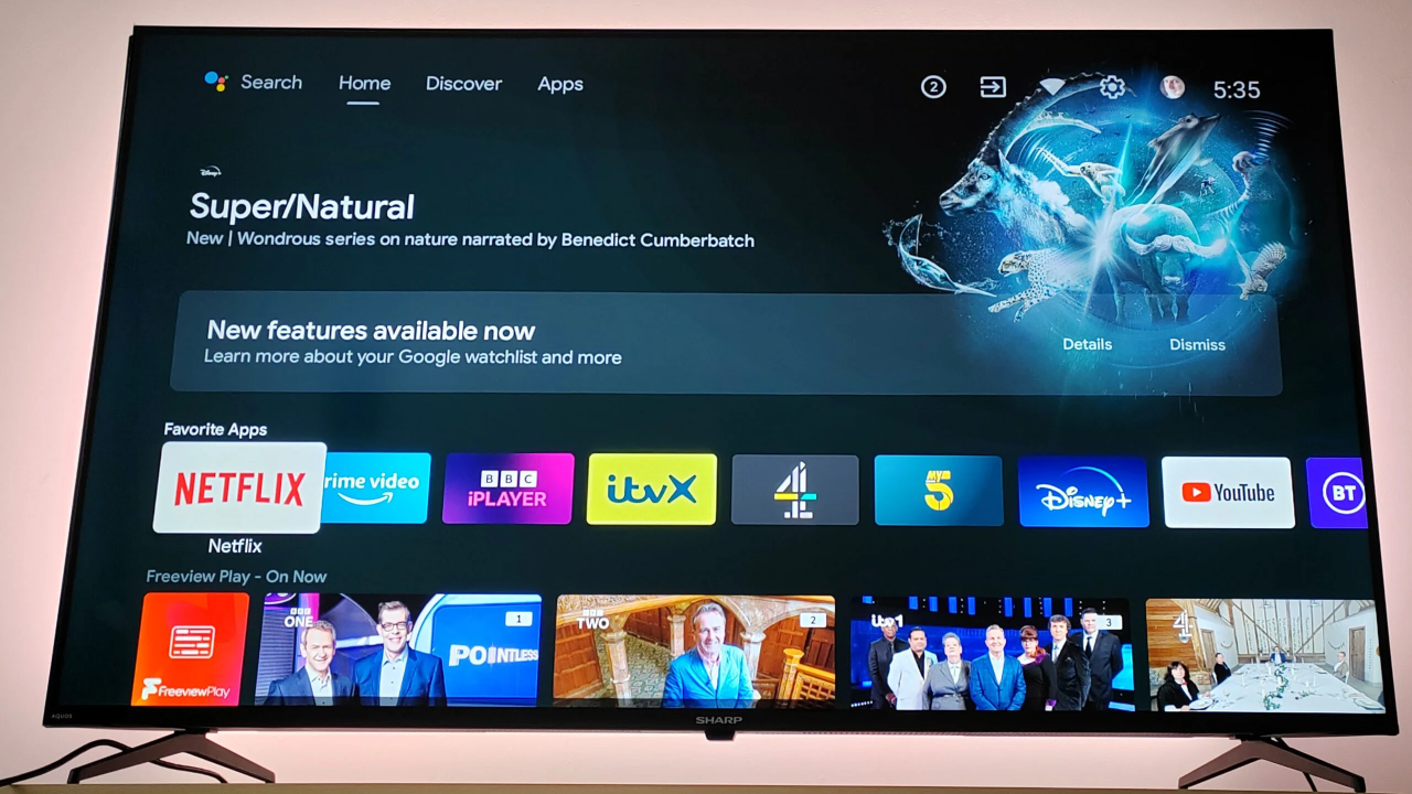 Android TV cambio interfaz