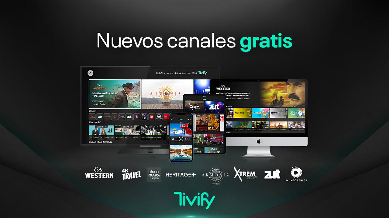 8 canales nuevos de Tivify