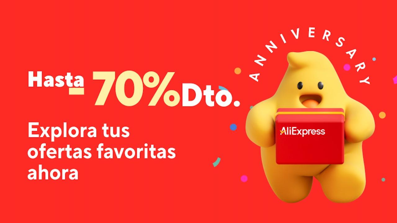 AliExpress celebra su aniversario por todo lo alto con descuentos de hasta un 70% en las principales marcas