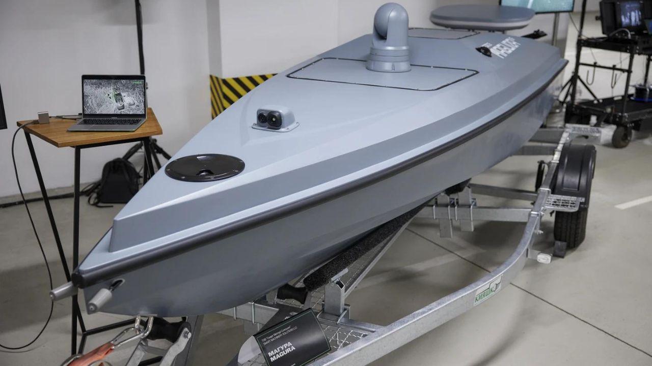 El dron marítimo Magura V5 utilizado por Ucrania