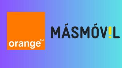 Logos de Orange y MásMóvil en una imagen combinada