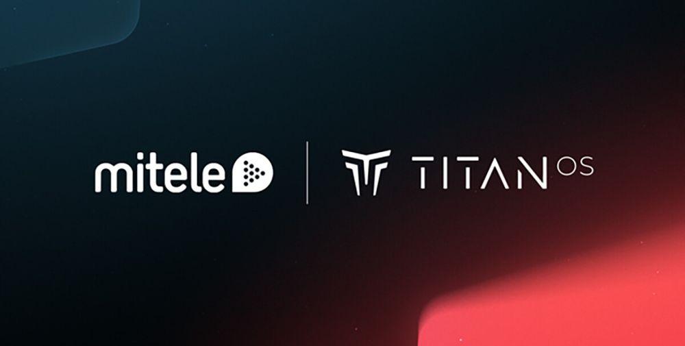 Logos combinados de Mitele y Titan OS