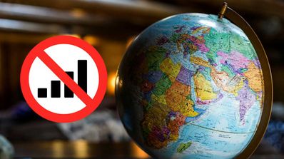 Mundo sin señal cobertura