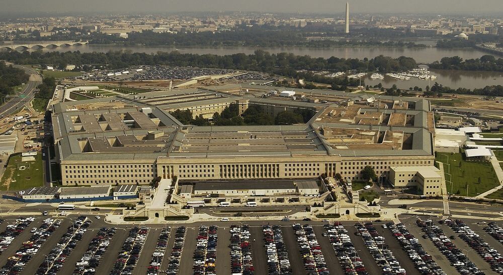 Foto aérea del Pentágono en Estados Unidos