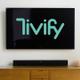 Una Smart TV con el logo del servicio Tivify