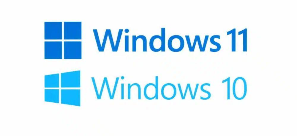 Logos de Windows 10 y Windows 11 combinados