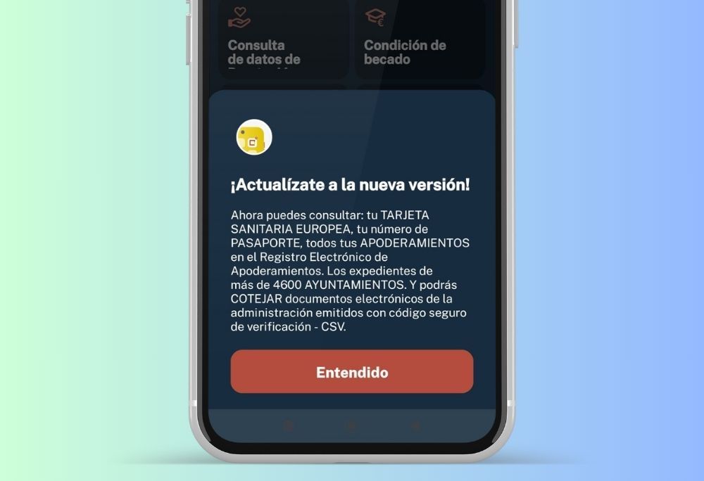 actualización mi carpeta ciudadana