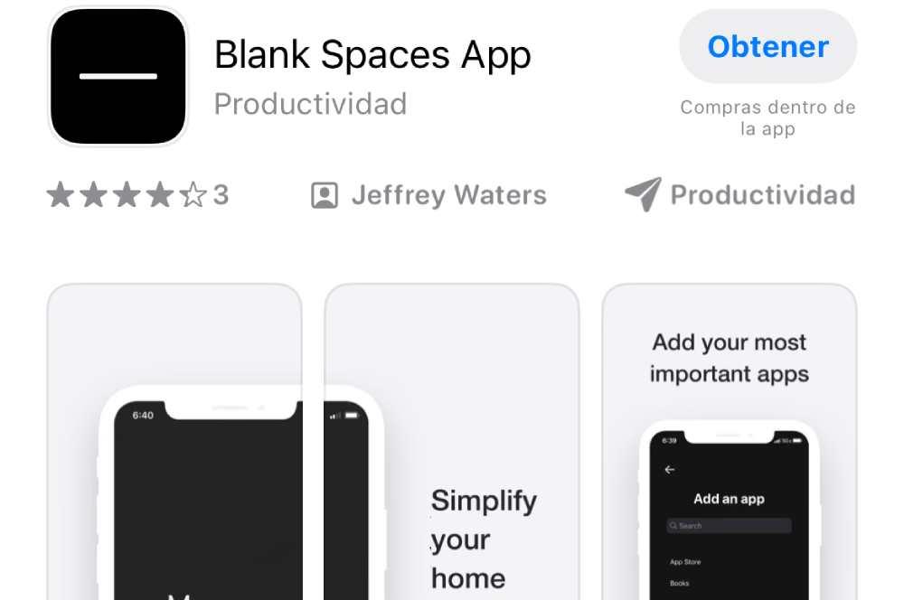 Blank Spaces en la App Store.
