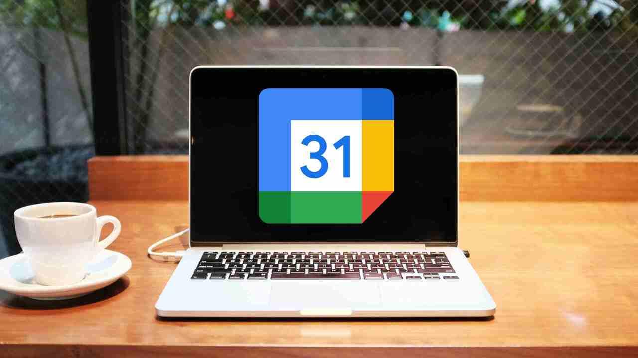 imagen del logo de google calendar en un ordenador