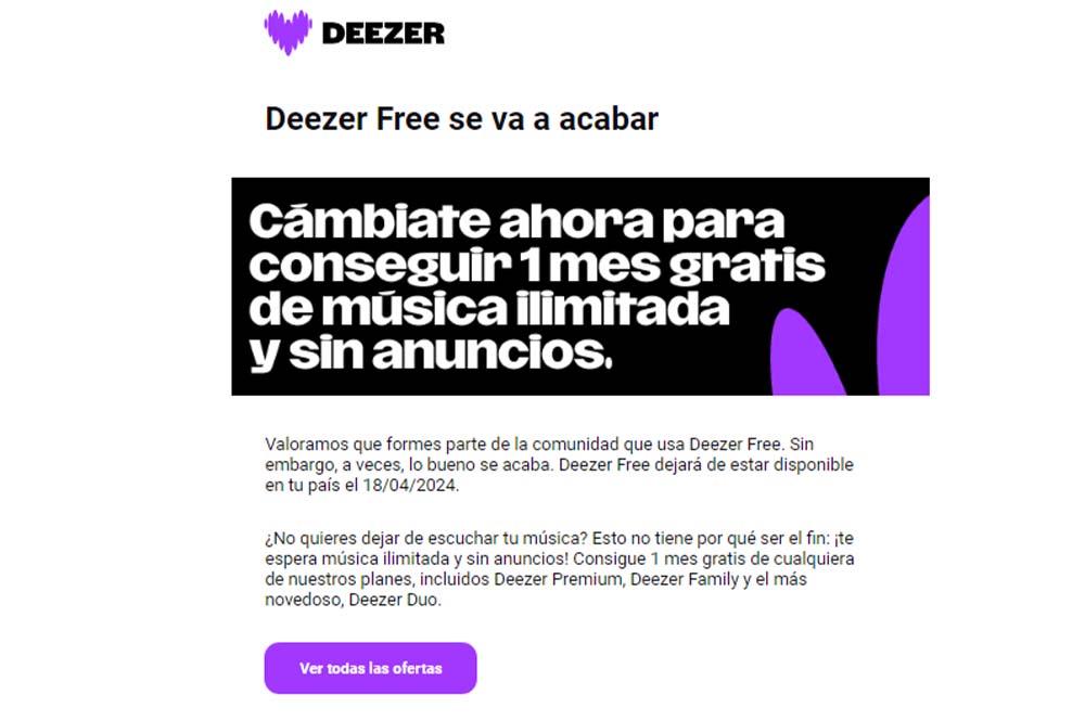 Deezer free
