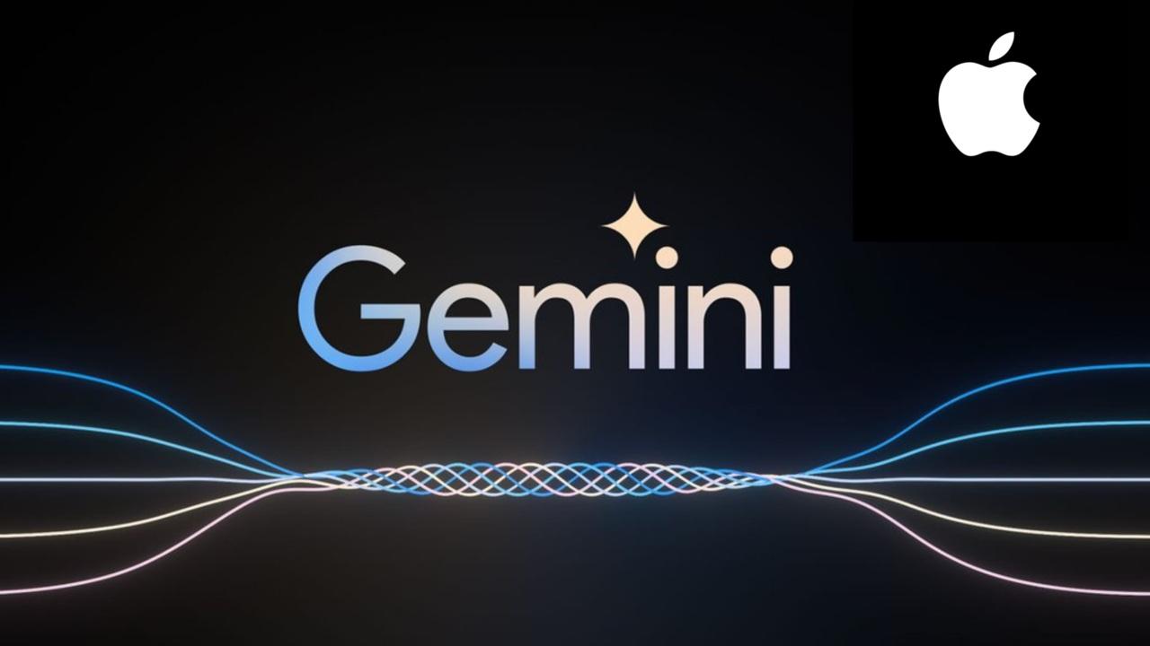 imagen de gemini con el logo de Apple