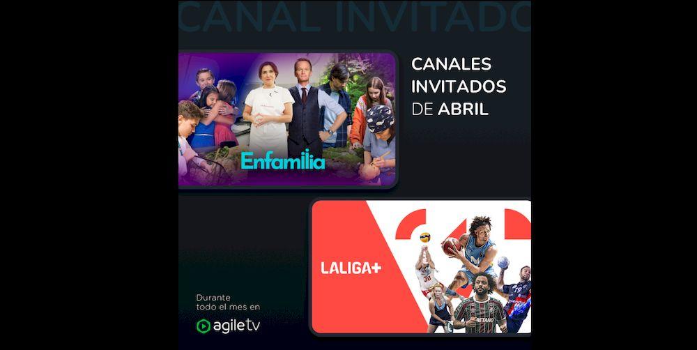 Canales invitados de Agile TV para el mes de abril de 2024