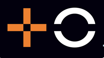 logo más orange fondo negro