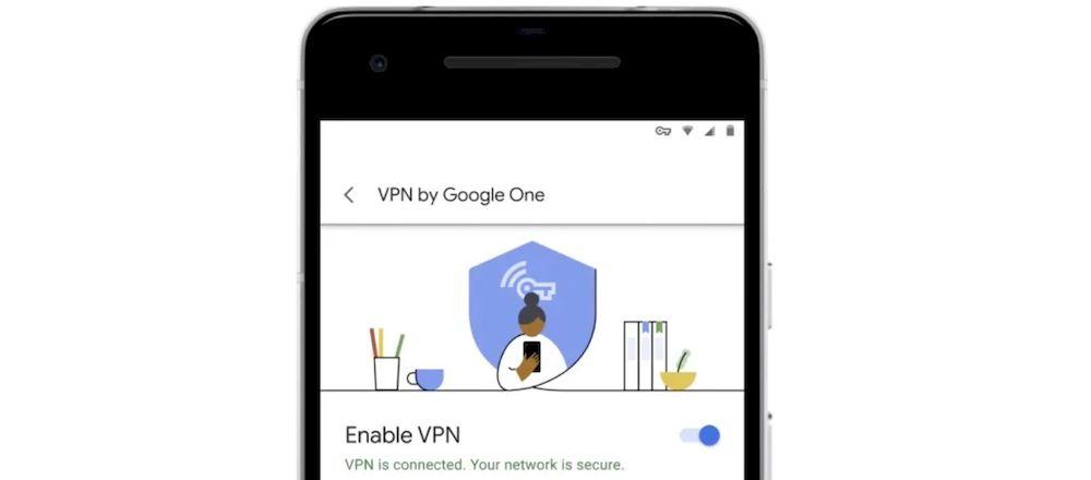 Servicio VPN incluido con la suscripción Google One