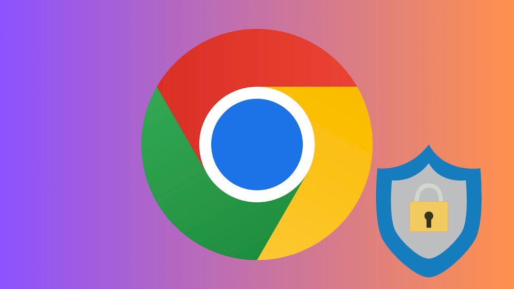 El icono de Google Chrome con un escudo de seguridad al lado