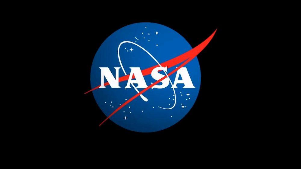 El logo oficial de la NASA sobre un fondo negro