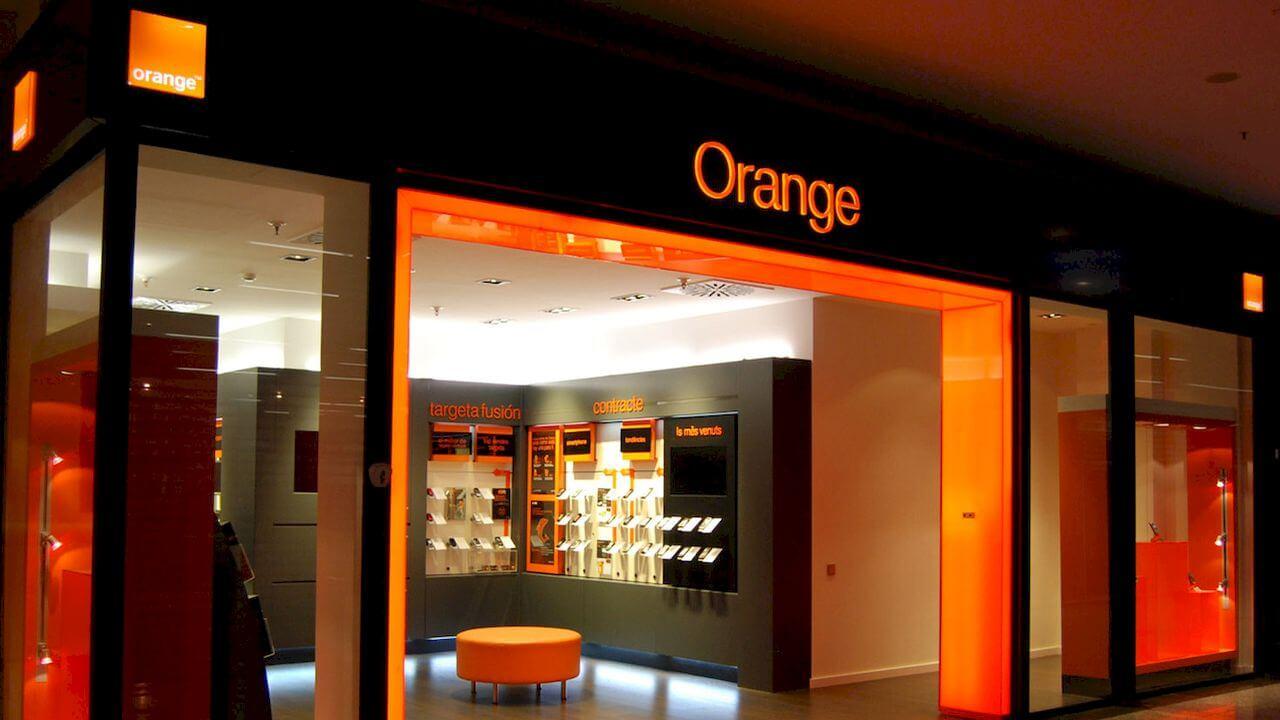 Exterior of one of the Orange operator stores