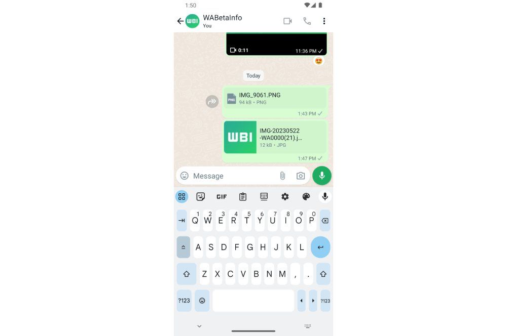 WhatsApp envío de documentos