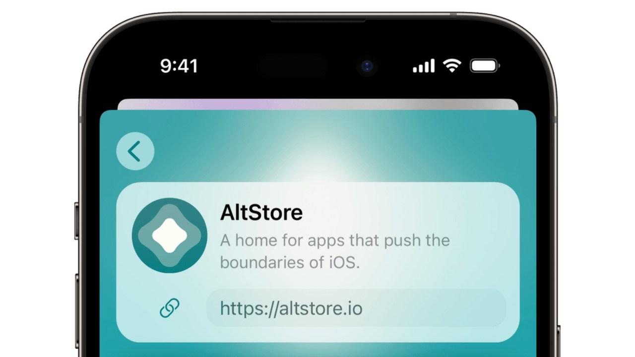 Aplicación de Altstore en iPhone.