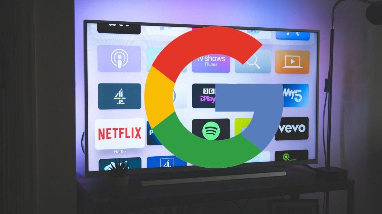 imagen de una smart tv con el logo de Google