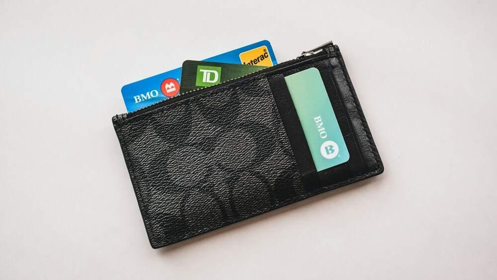 wallet with several cards
