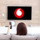 TV con icono de Vodafone