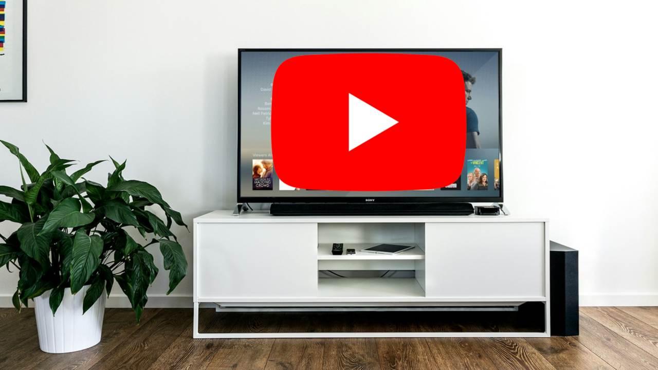 imagen de una smart tv con youtube