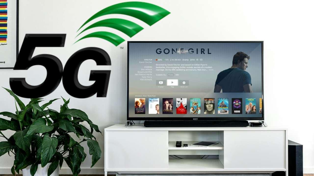 imagen de una smart tv con 5g