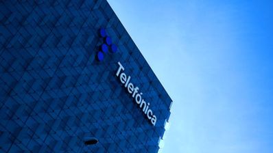 Una foto del exterior de la sede de Telefónica