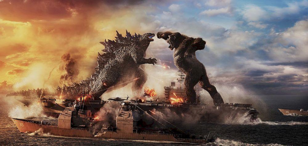 Escena de artwork de la película Godzilla vs Kong