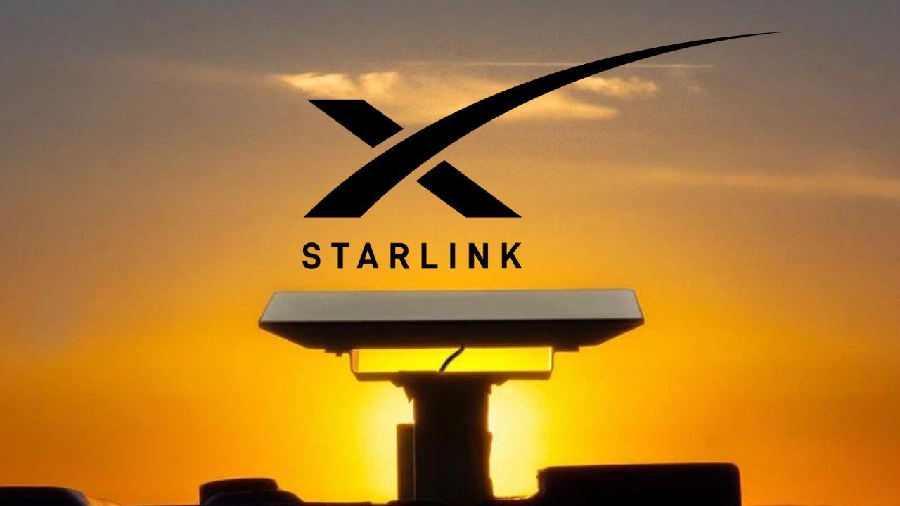Conexión de Internet por satélite proporcionada por el servicio de Starlink