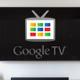 Una televisión Smart con el logo de Google TV en el centro