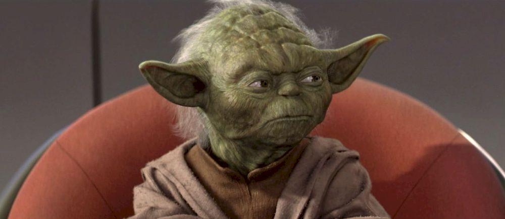 Escena de Yoda en la película Star Wars: Episodio III - La venganza de los sith