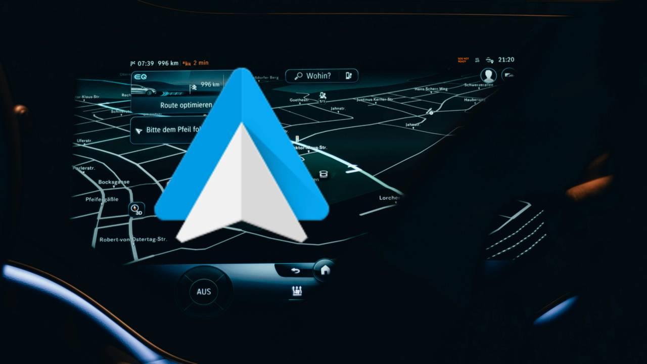 android auto en una pantalla