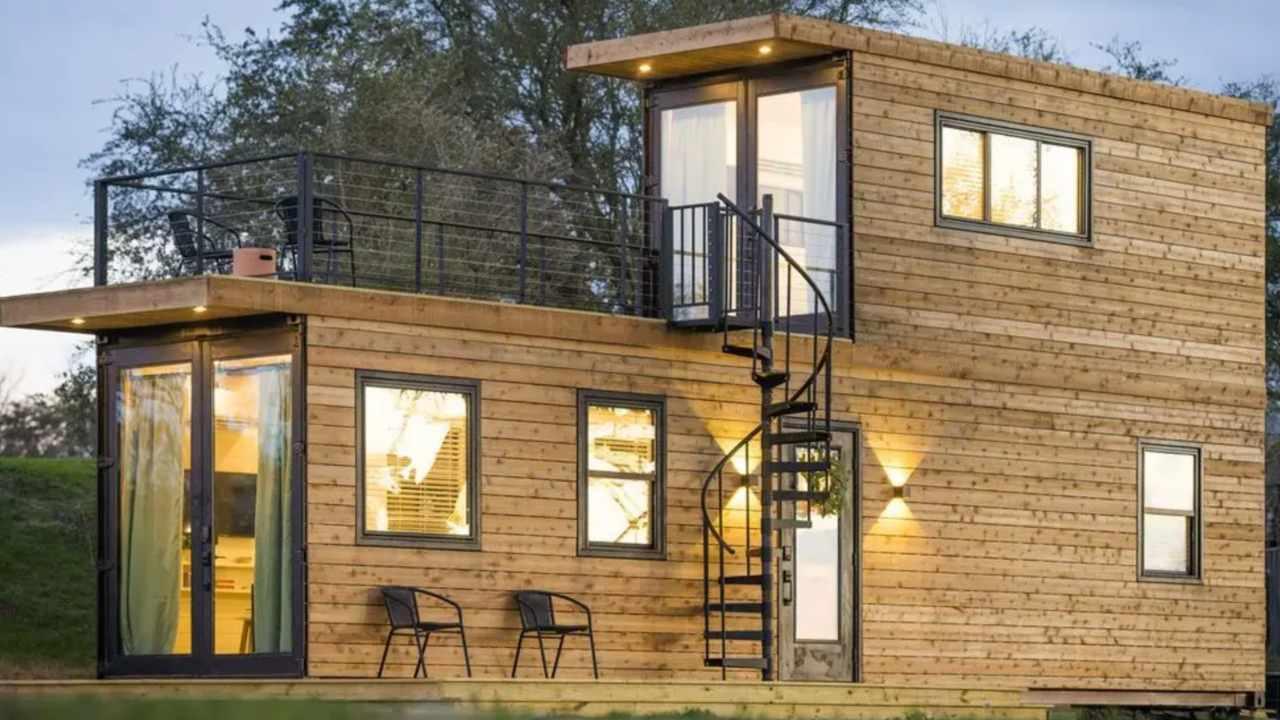 imagen de una casa prefabricada de madera