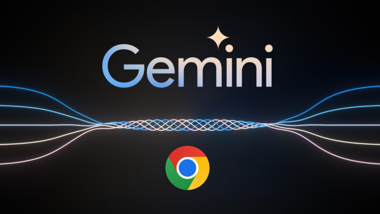 imagen de google gemini con el icono de google chrome