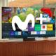 TV Samsung con logo Movistar Plus+