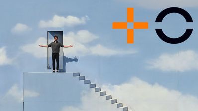 Imagen de la publicidad de MasOrange y su logo